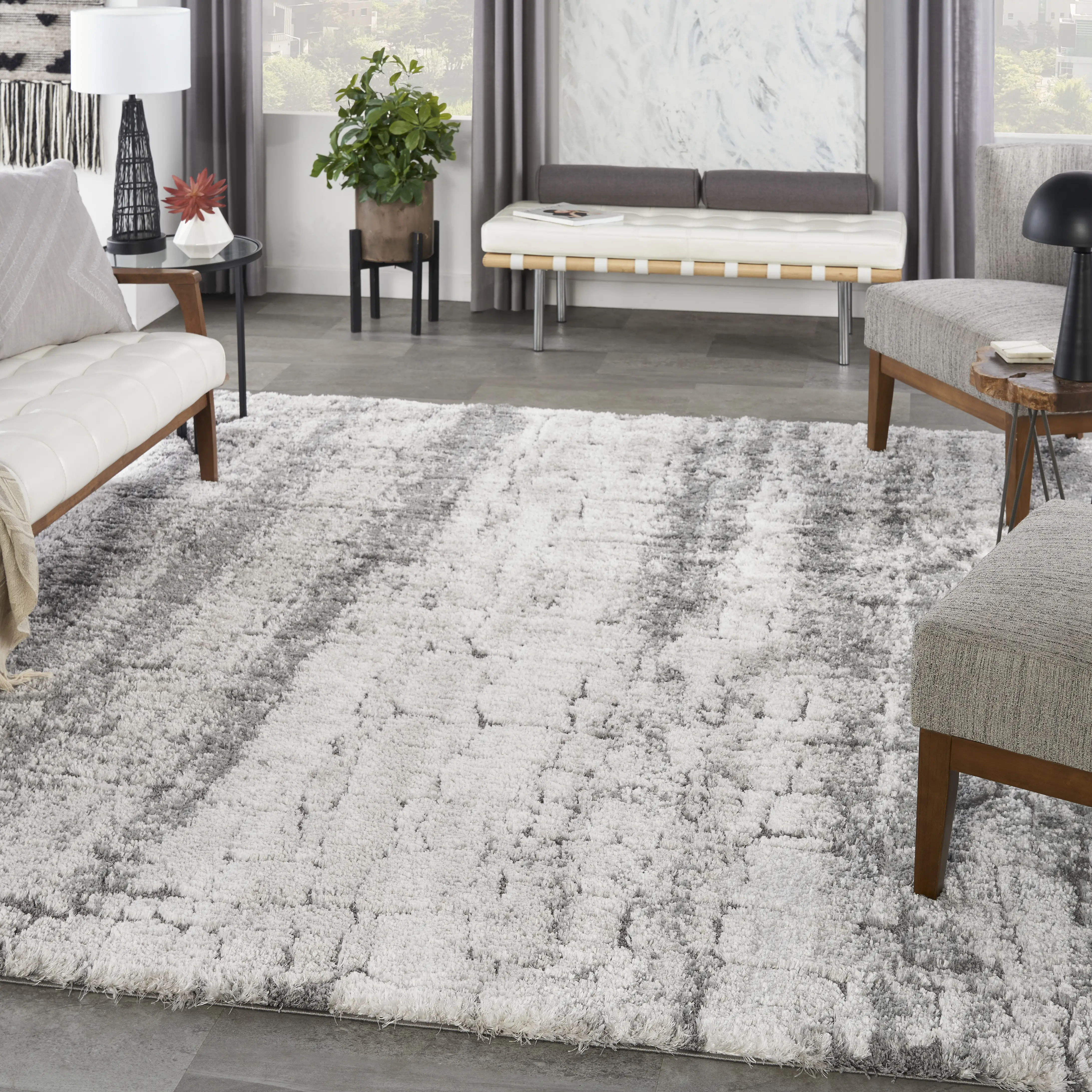 Falstone Gray 7'10 x 9'10 Rug - Thumbnail - Image 8