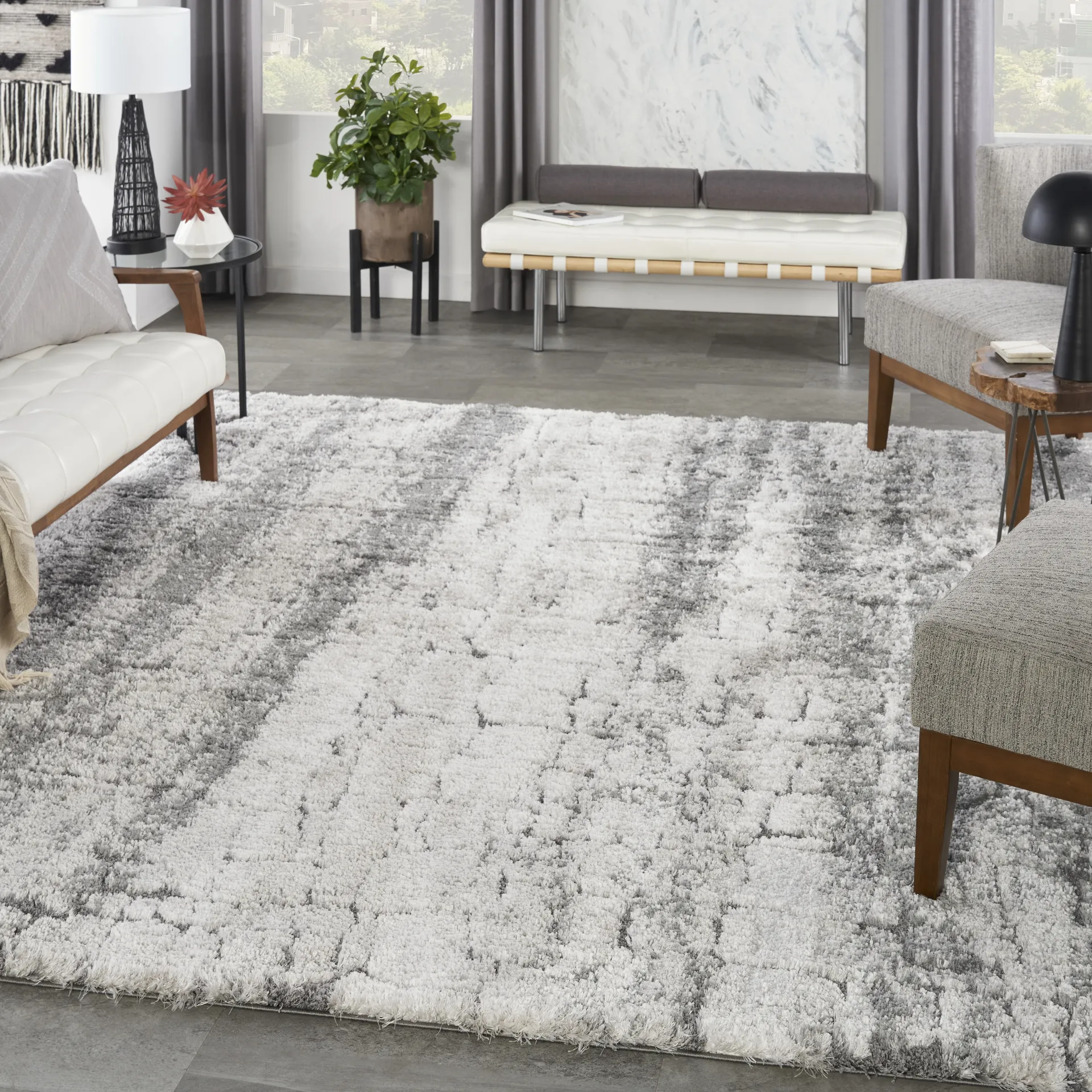Falstone Gray 7'10 x 9'10 Rug - Image 8