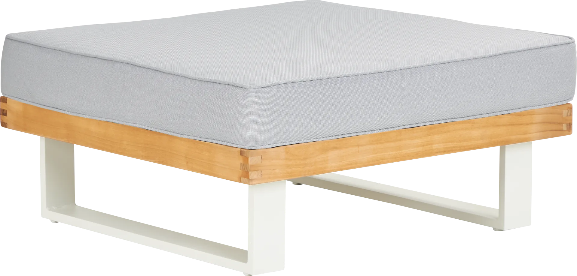 Platform Teak Outdoor Side Table - Image 1