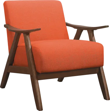 Shinano Orange Accent Chair