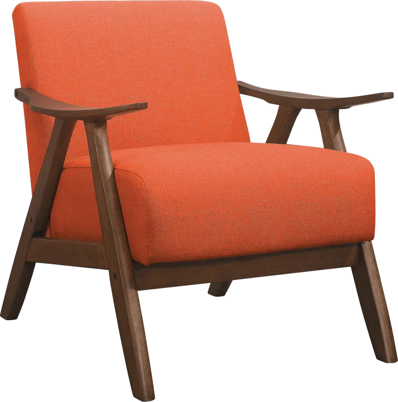 Shinano Orange Accent Chair