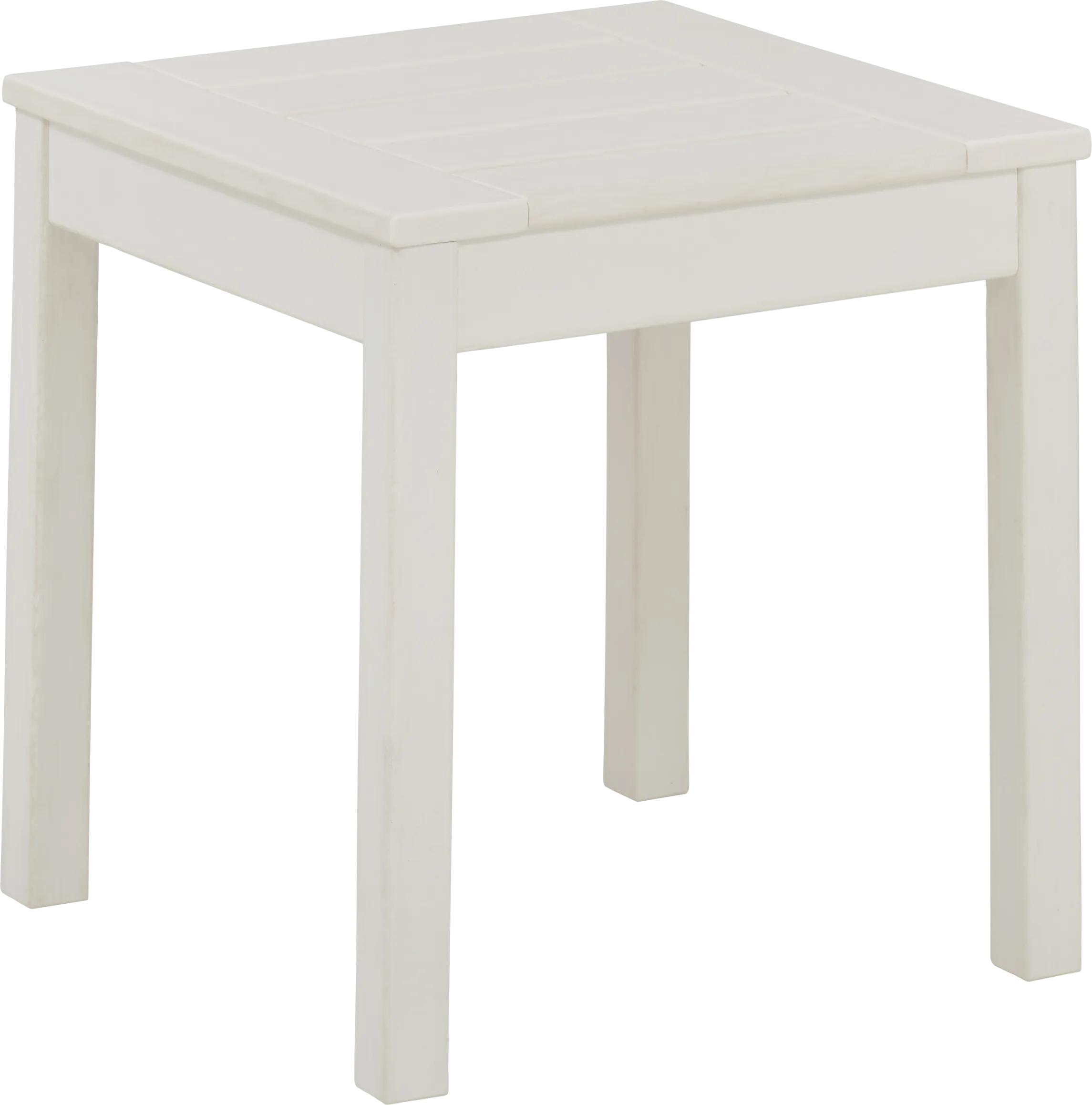 Addy White Outdoor End Table - Thumbnail - Image 1