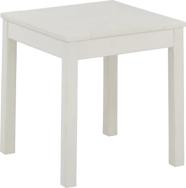 Addy White Outdoor End Table