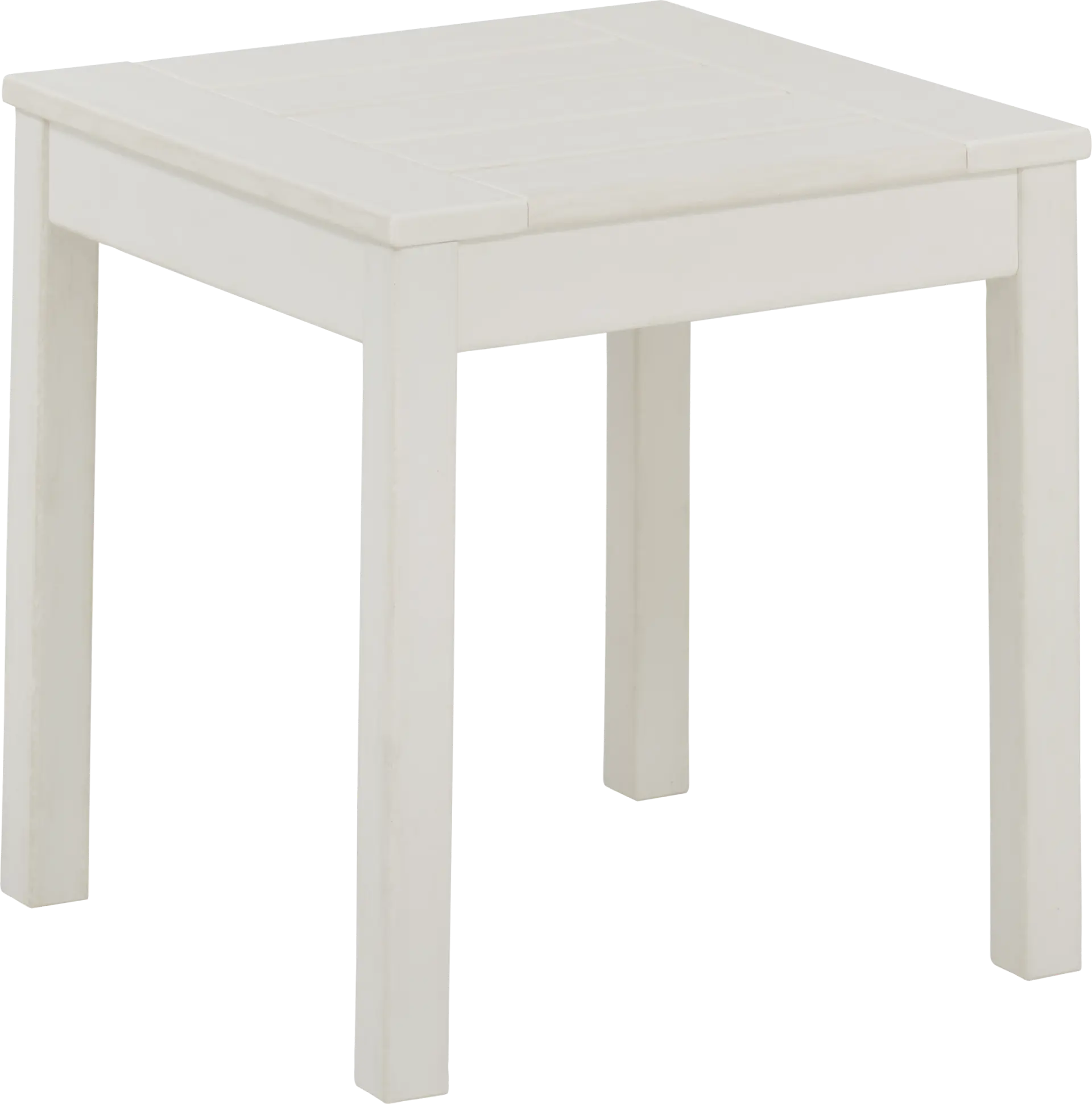 Addy White Outdoor End Table