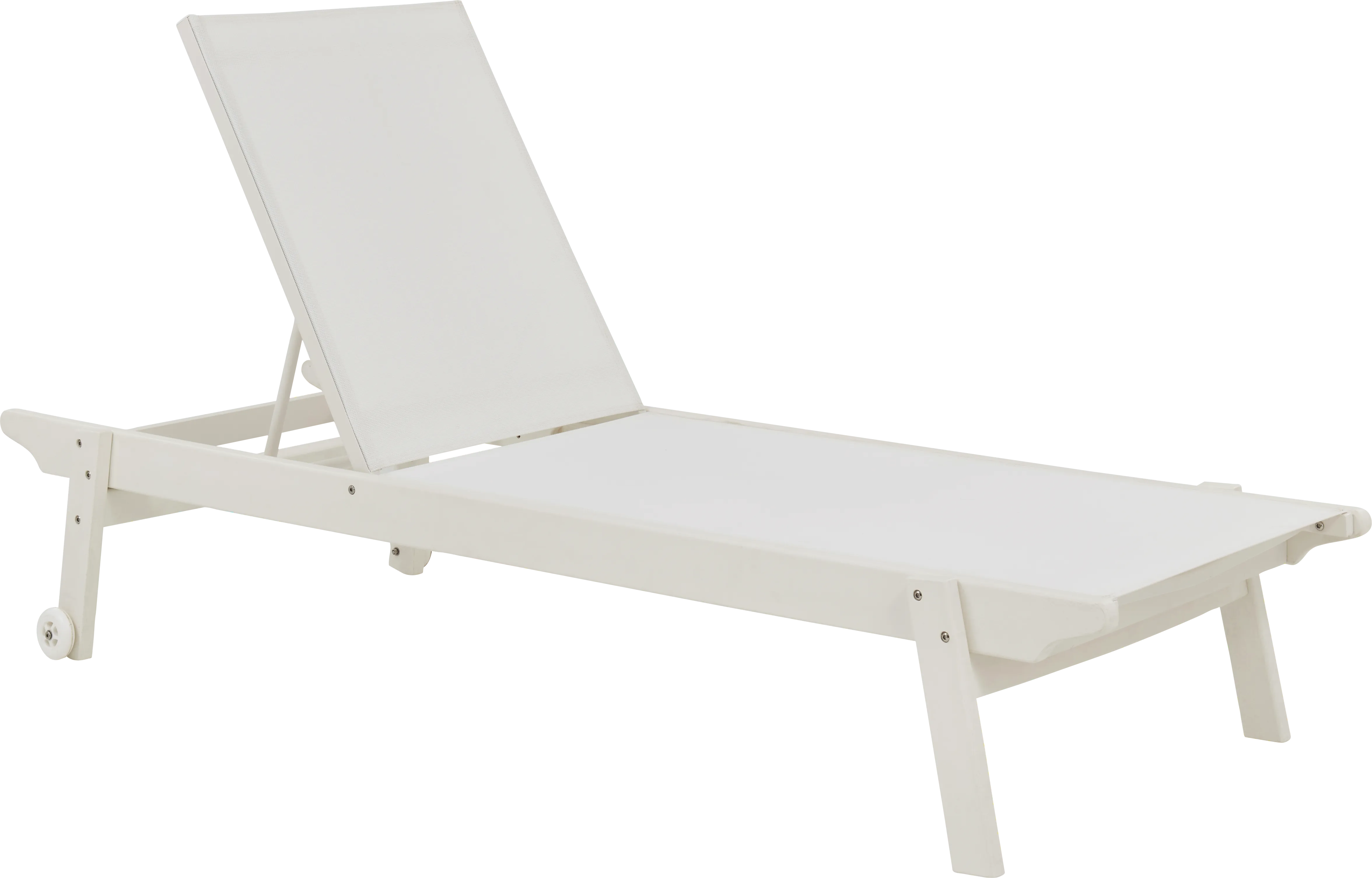 Eastlake White Outdoor Chaise - Thumbnail - Image 1