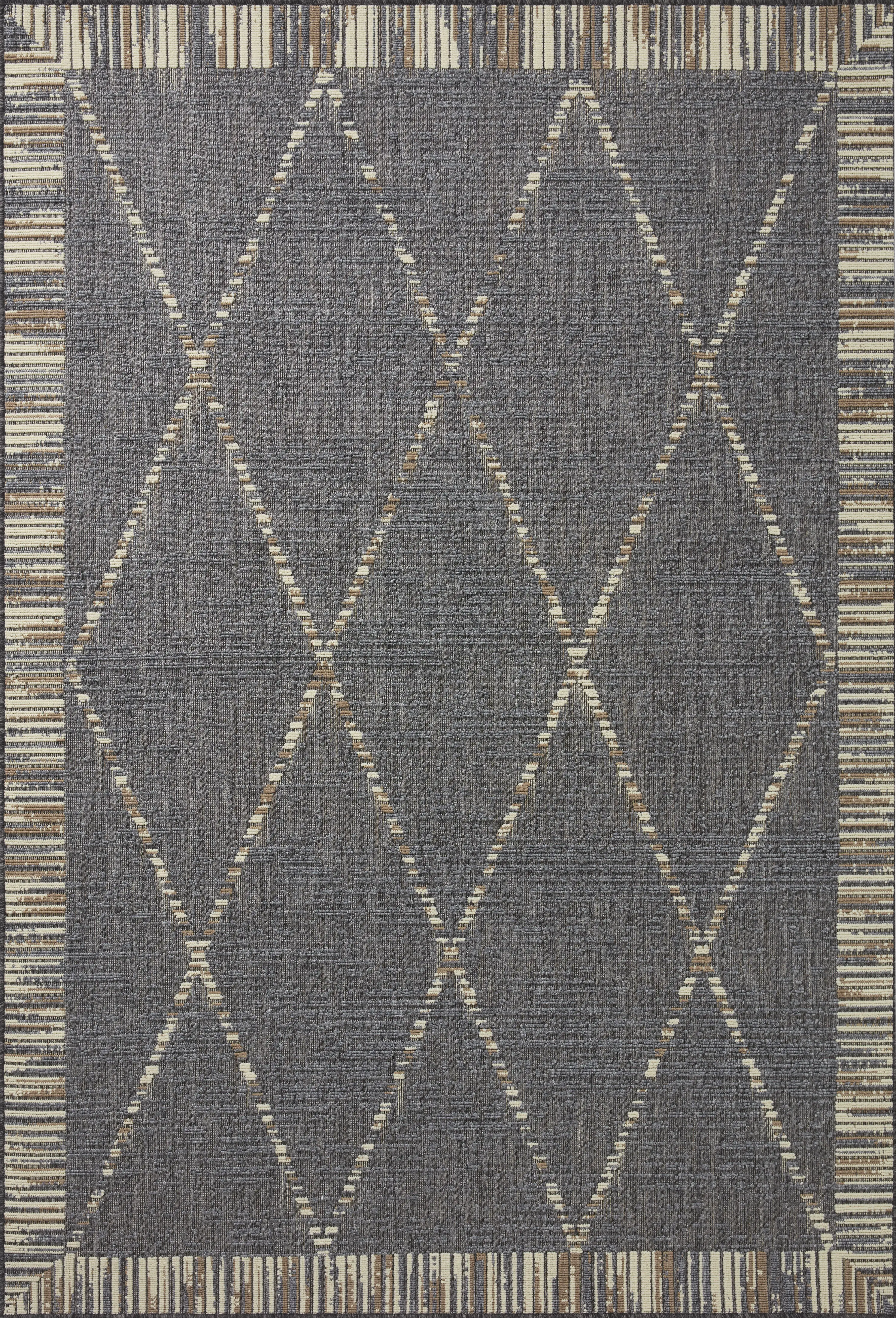 Tustin Slate 7'10 x 10'10 Indoor/Outdoor Rug - Image 1