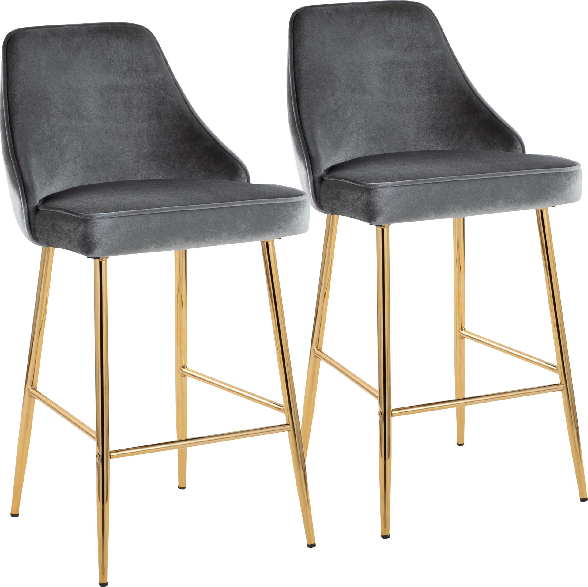 Mairie Blue Counter Height Stool, Set of 2 - Image 1