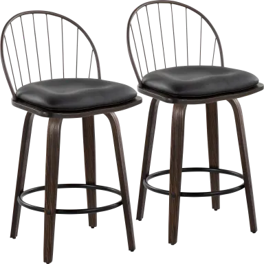 Merganser Brown Counter Height Stool, Set of 2