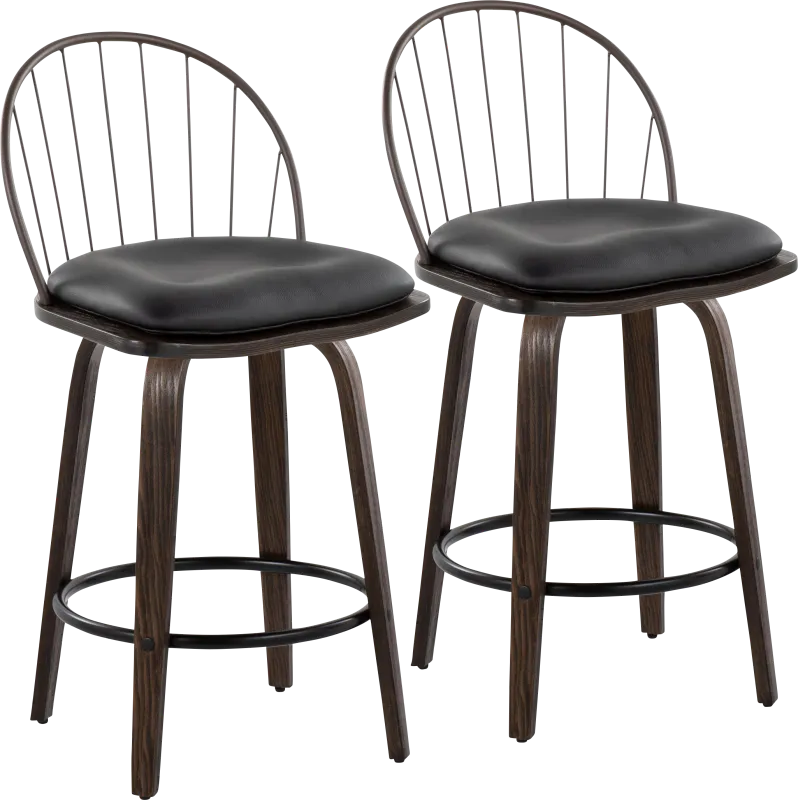 Merganser Brown Counter Height Stool, Set of 2