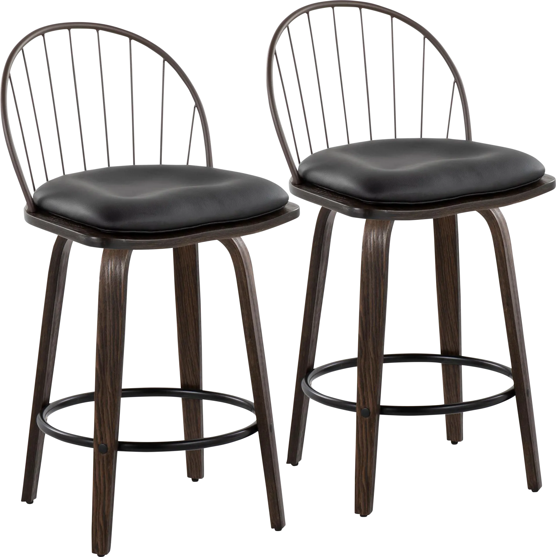 Merganser Brown Counter Height Stool, Set of 2 - Image 1