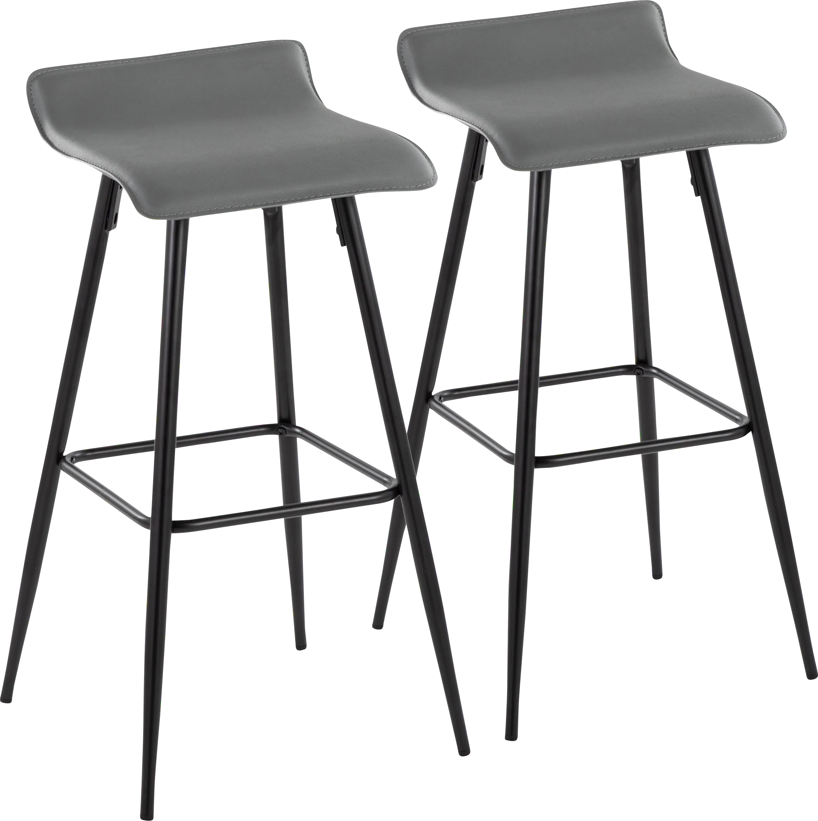 Aliceanna Gray Barstool, Set of 2