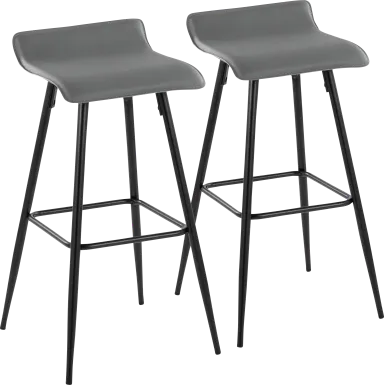 Aliceanna Gray Barstool, Set of 2