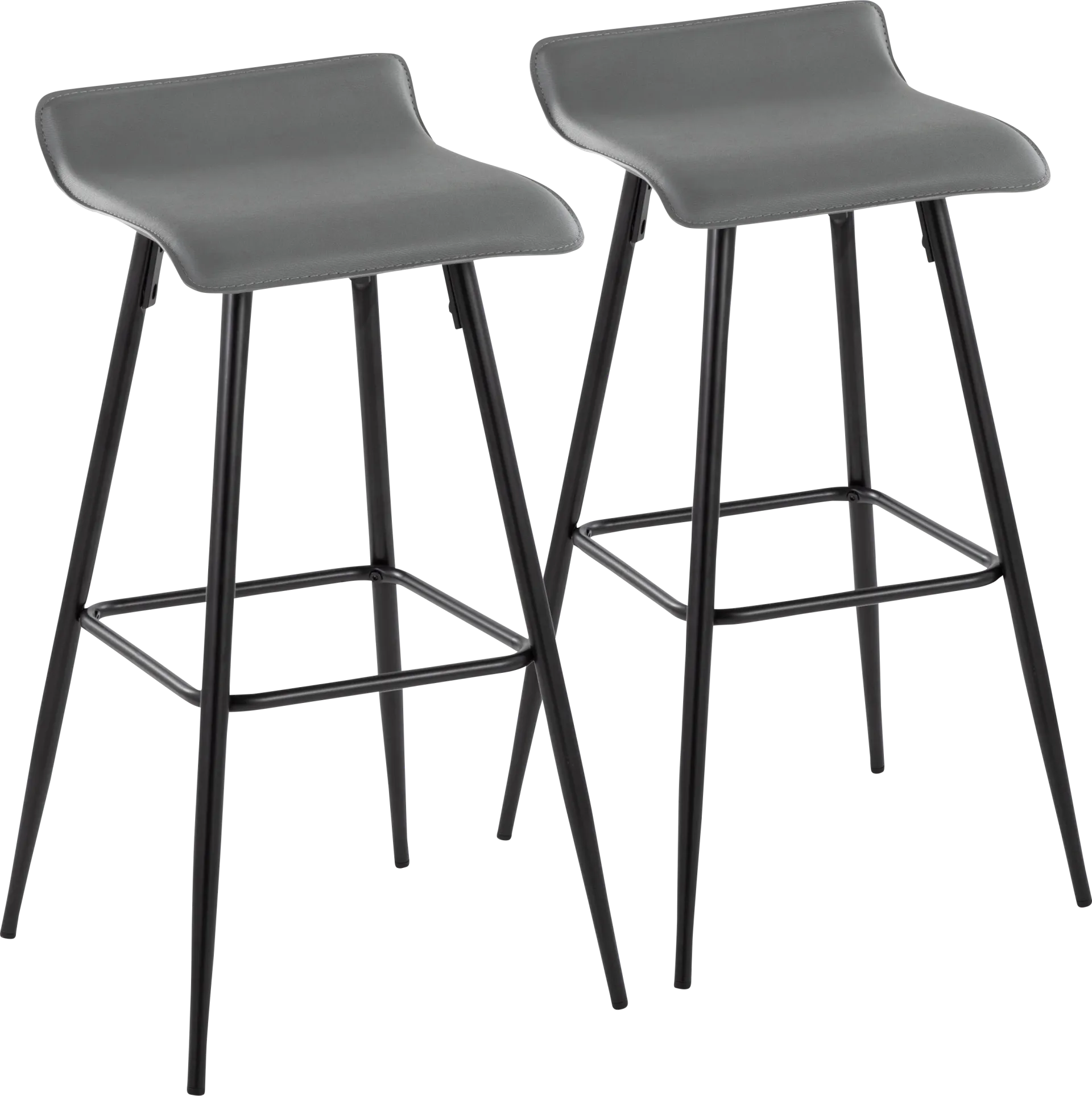 Aliceanna Gray Barstool, Set of 2 - Image 1