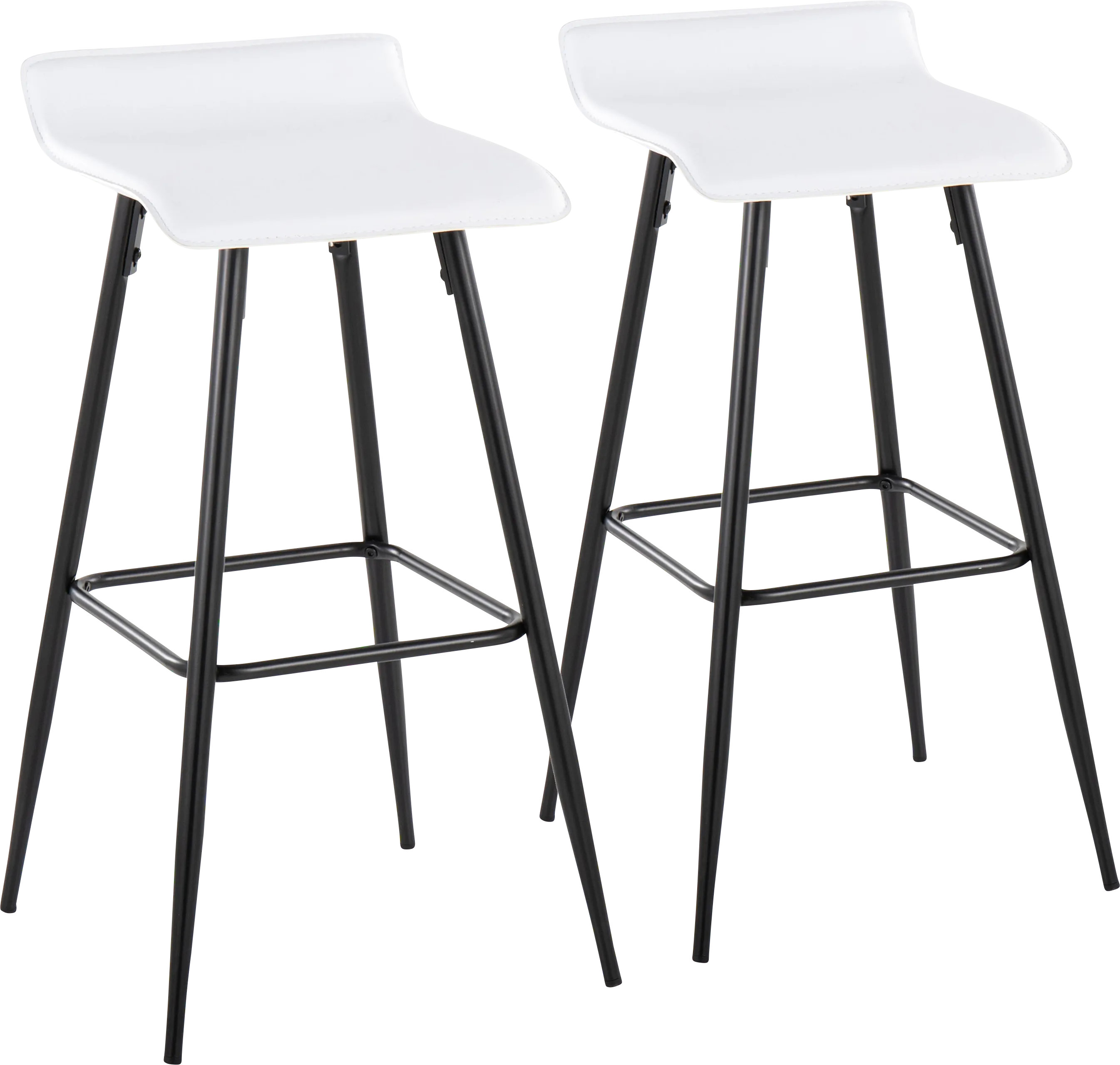 Aliceanna White Barstool, Set of 2 - Thumbnail - Image 1