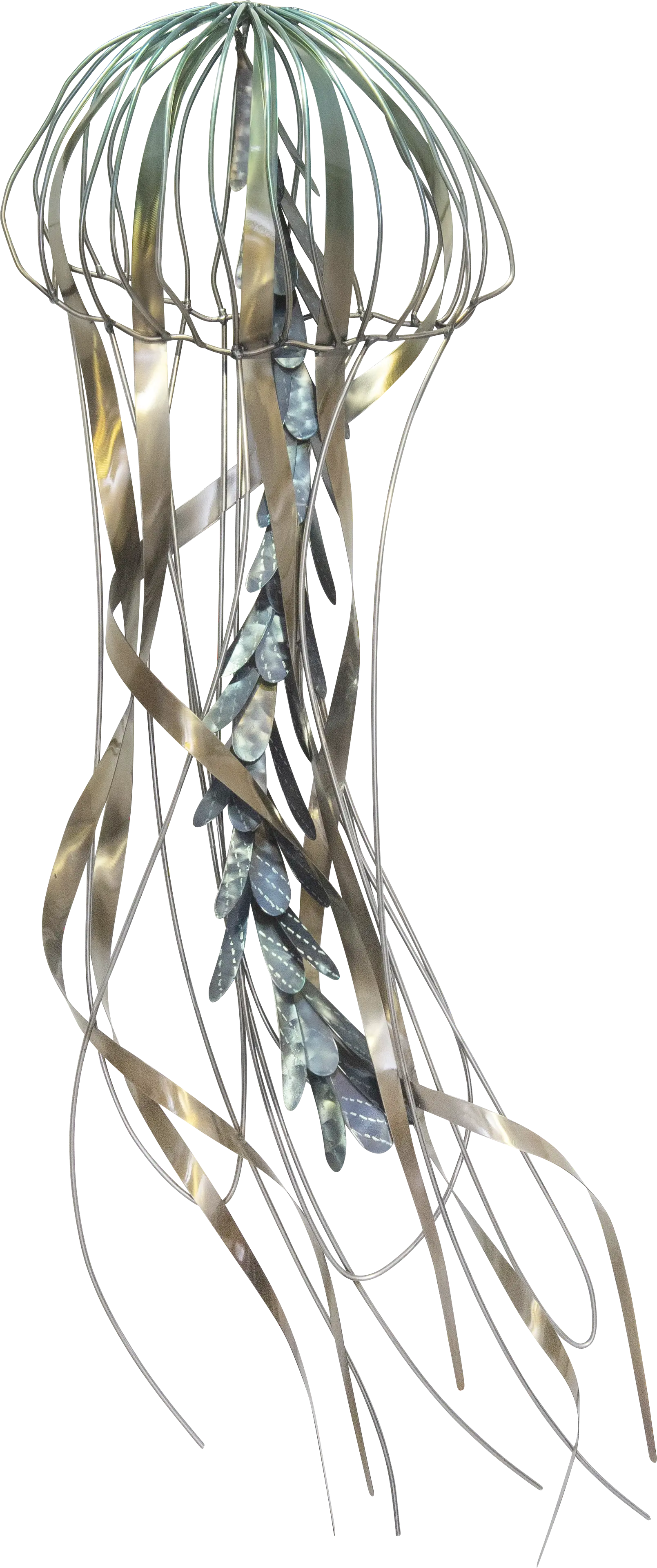 Floating Jellyfish Bronze Outdoor Wall Art