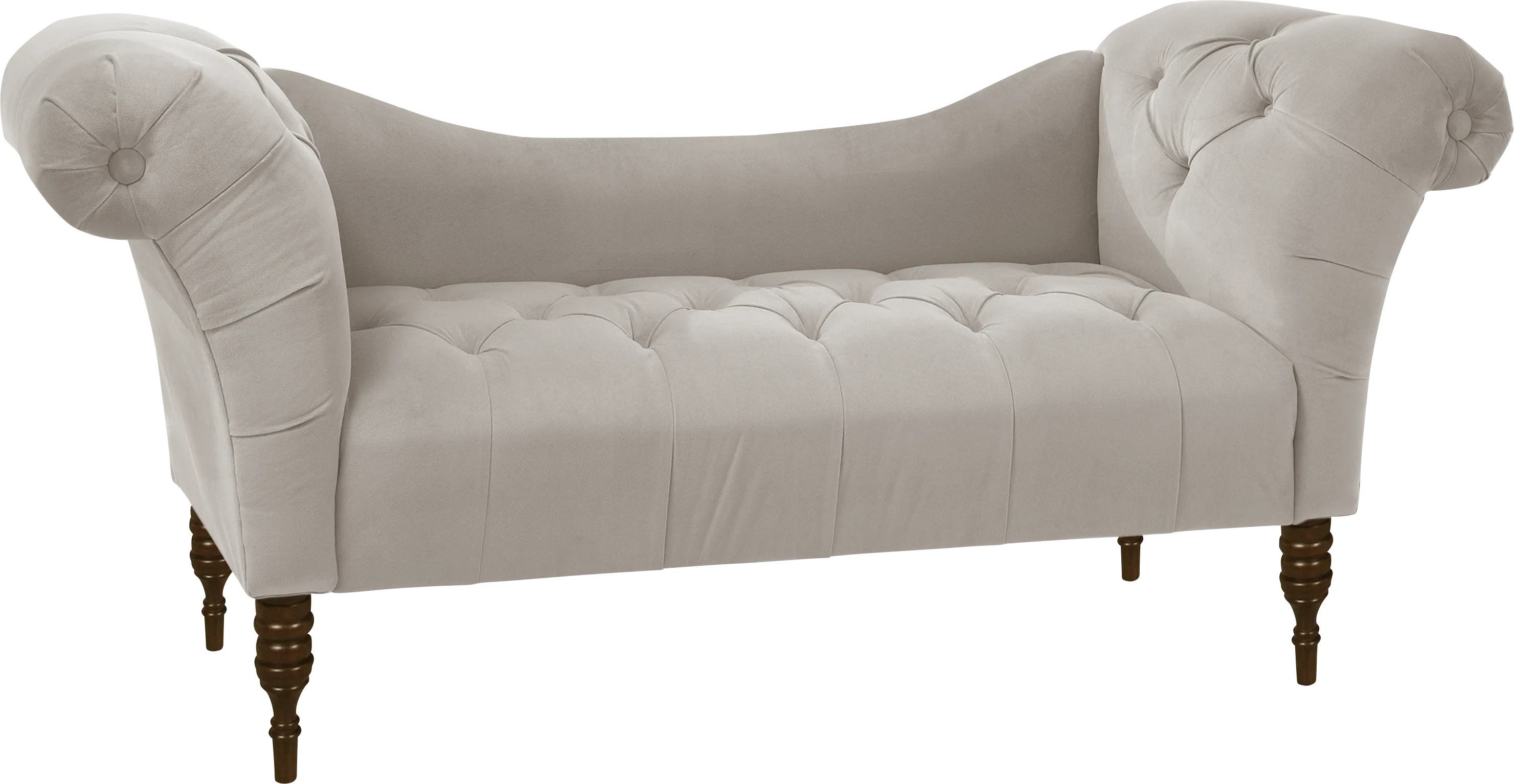Whitmere Light Gray Chaise Bench