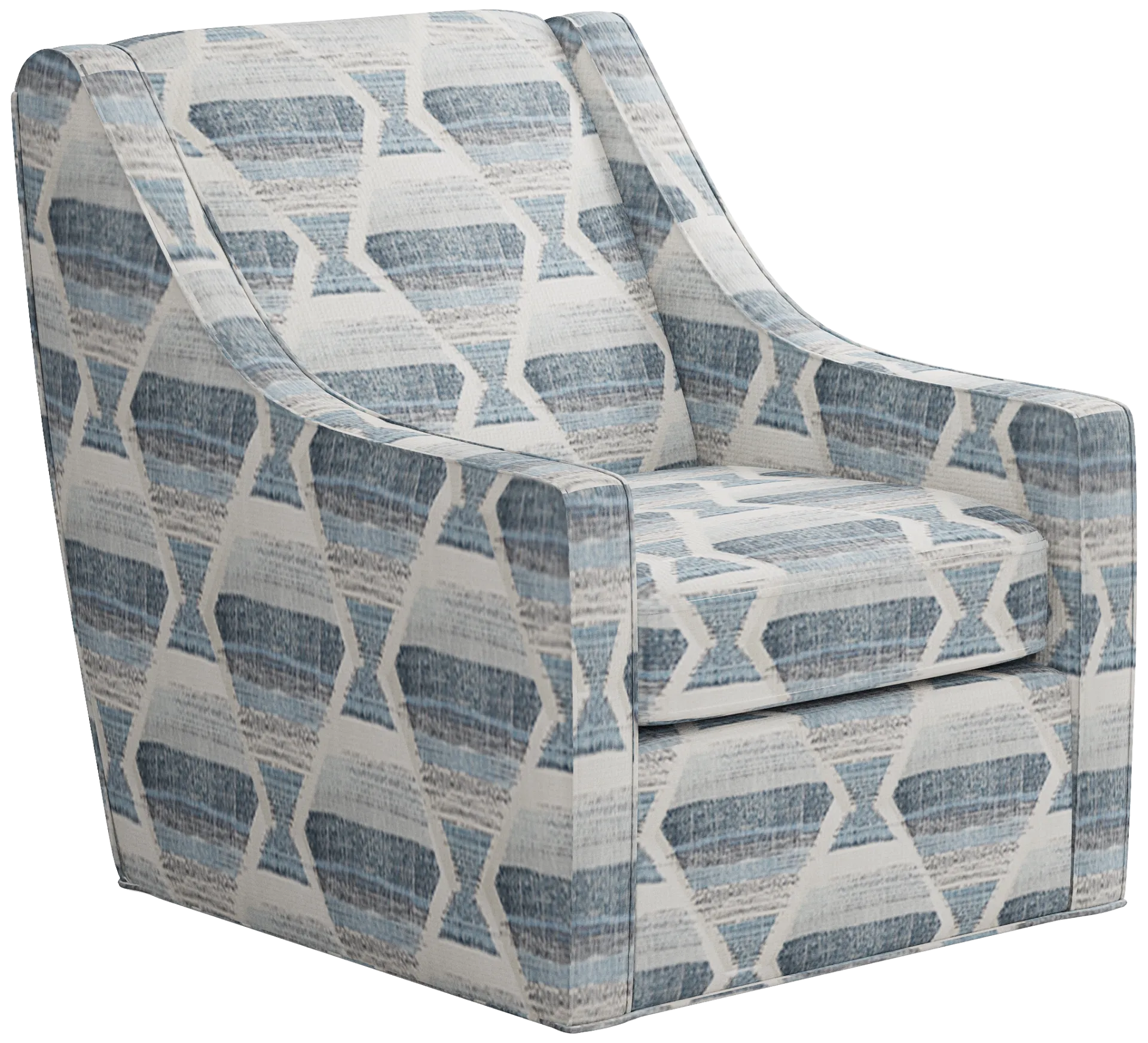 blue swivel chair