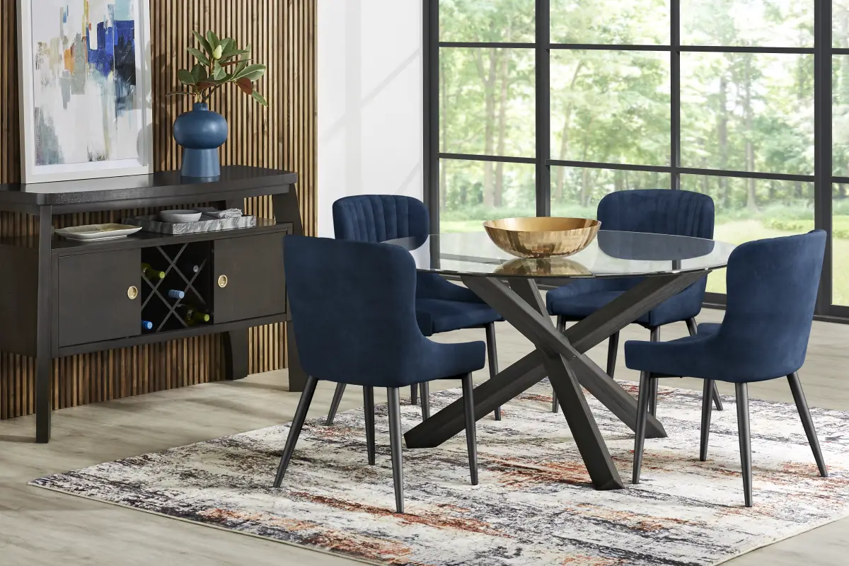 Emeric Navy Side Chair