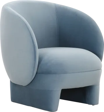 Carriger Blue Accent Chair