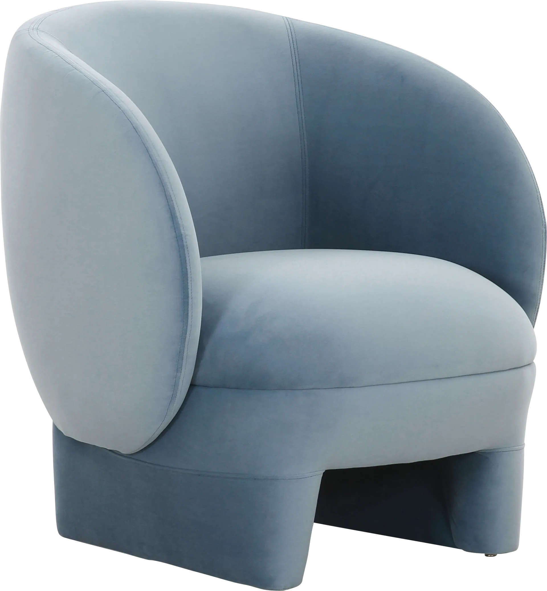 Carriger Blue Accent Chair - Image 1