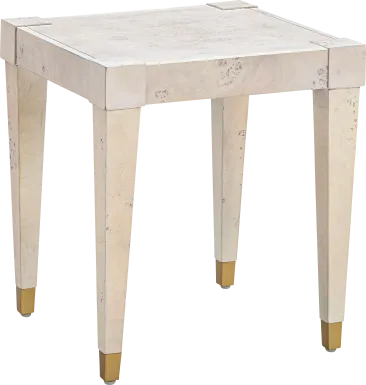 Ailshie II White End Table