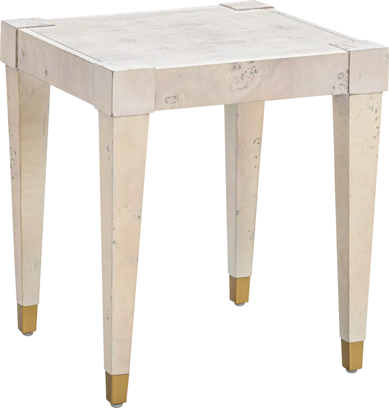 Ailshie II White End Table