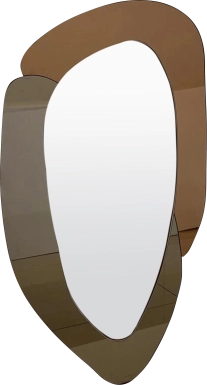 Bustrey Brown Irregular Wall Mirror