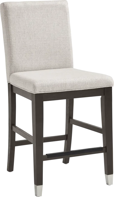 Rosalie Gray Upholstered Counter Height Stool