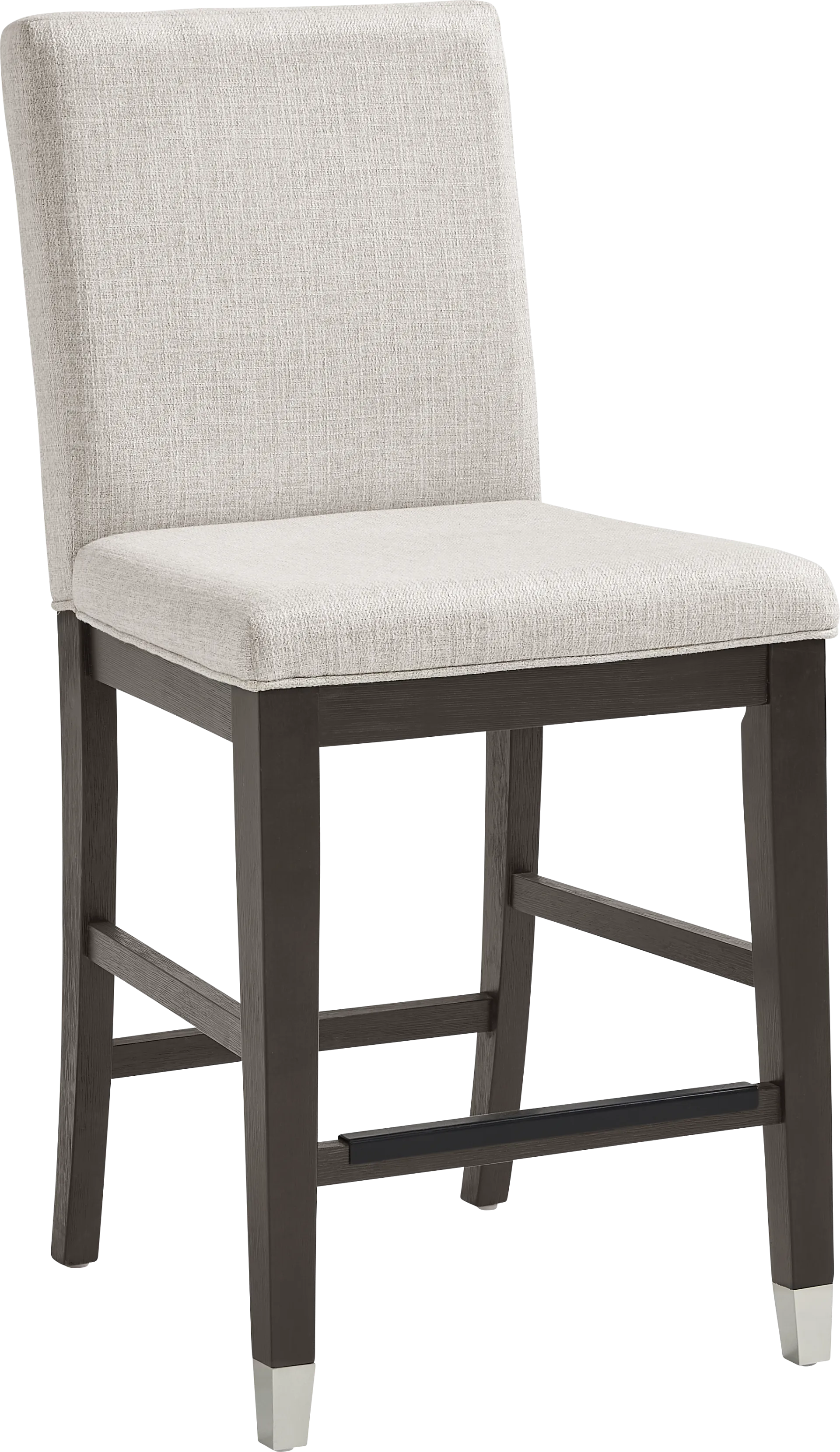 Rosalie Gray Upholstered Counter Height Stool - Image 2