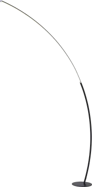 Crescentt Black Floor Lamp