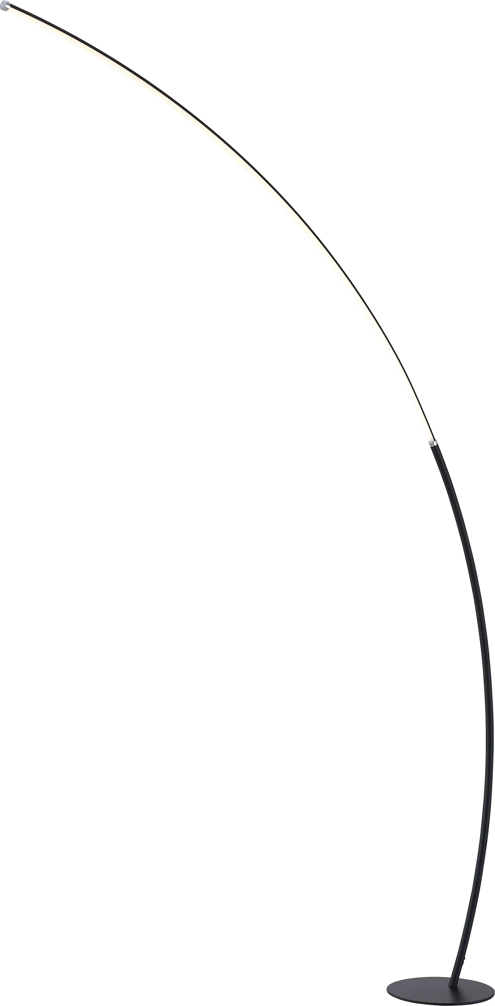 Crescentt Black Floor Lamp