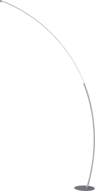 Crescentt Silver Floor Lamp