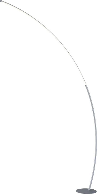 Crescentt Silver Floor Lamp