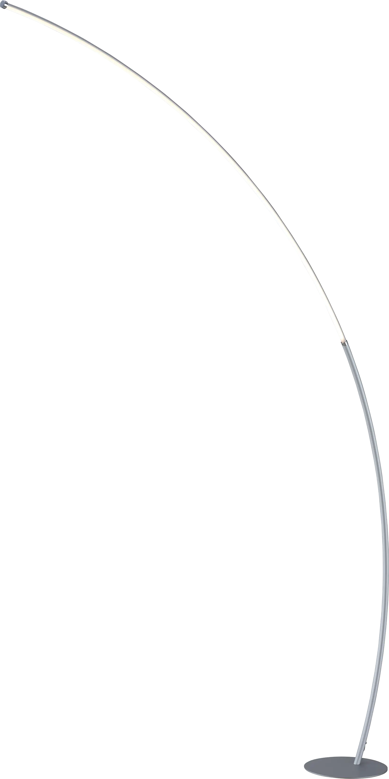 Crescentt Silver Floor Lamp