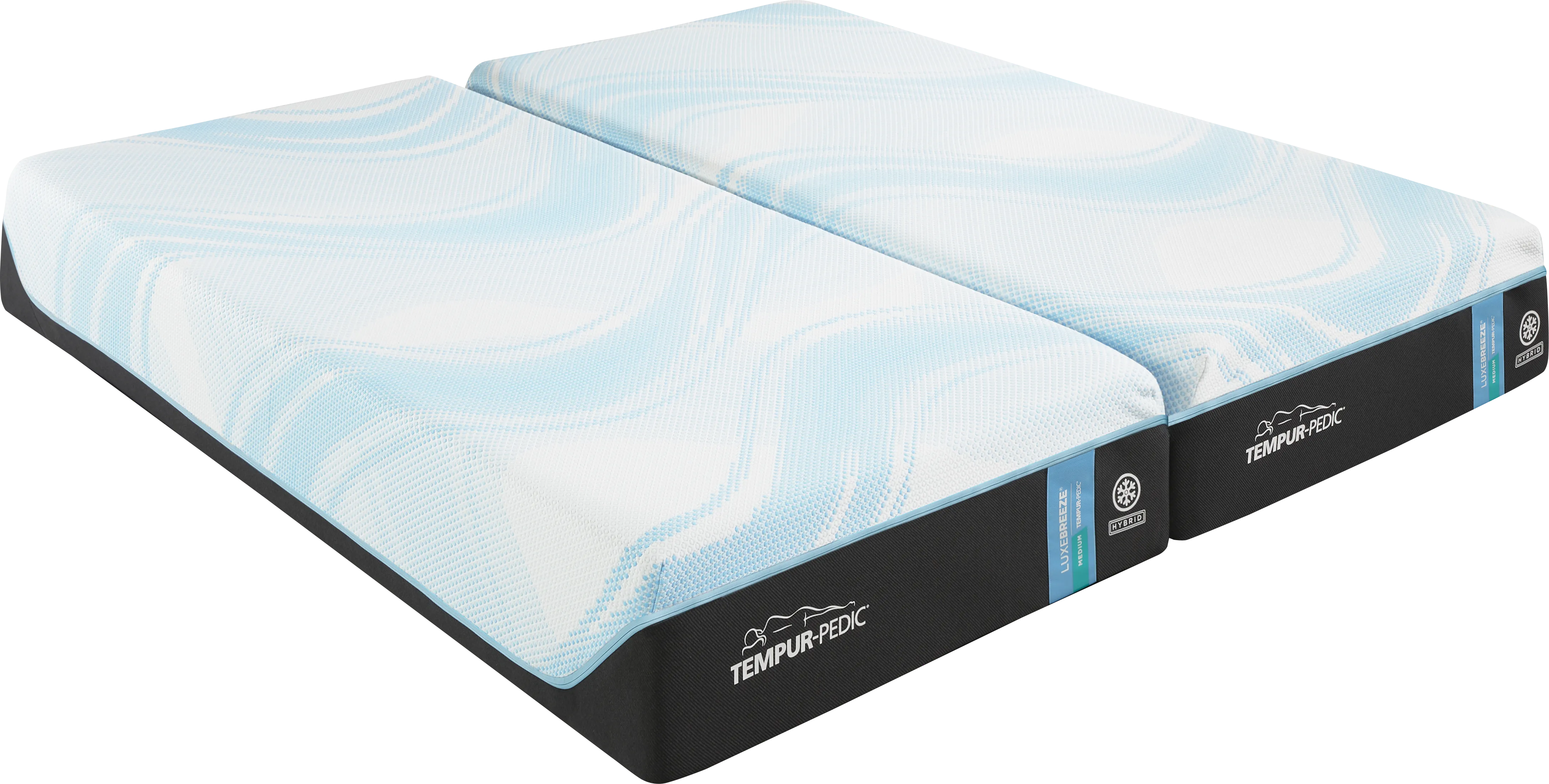 Tempur-Pedic LuxeBreeze 2.0 Medium Hybrid Split King Mattress (2 TWXL) - Thumbnail - Image 1
