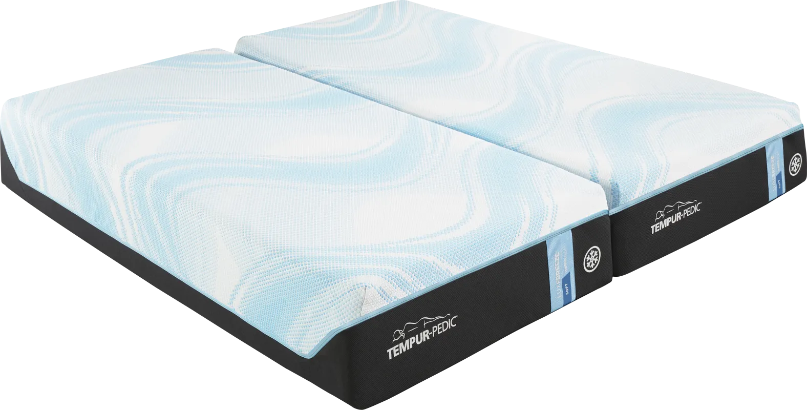 Tempu-Pedic LuxeBreeze Soft Split California King Mattress Pair