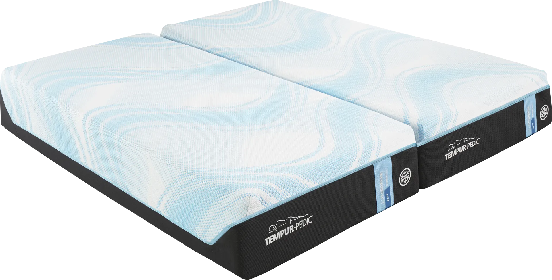 Tempu-Pedic LuxeBreeze Soft Split California King Mattress Pair
