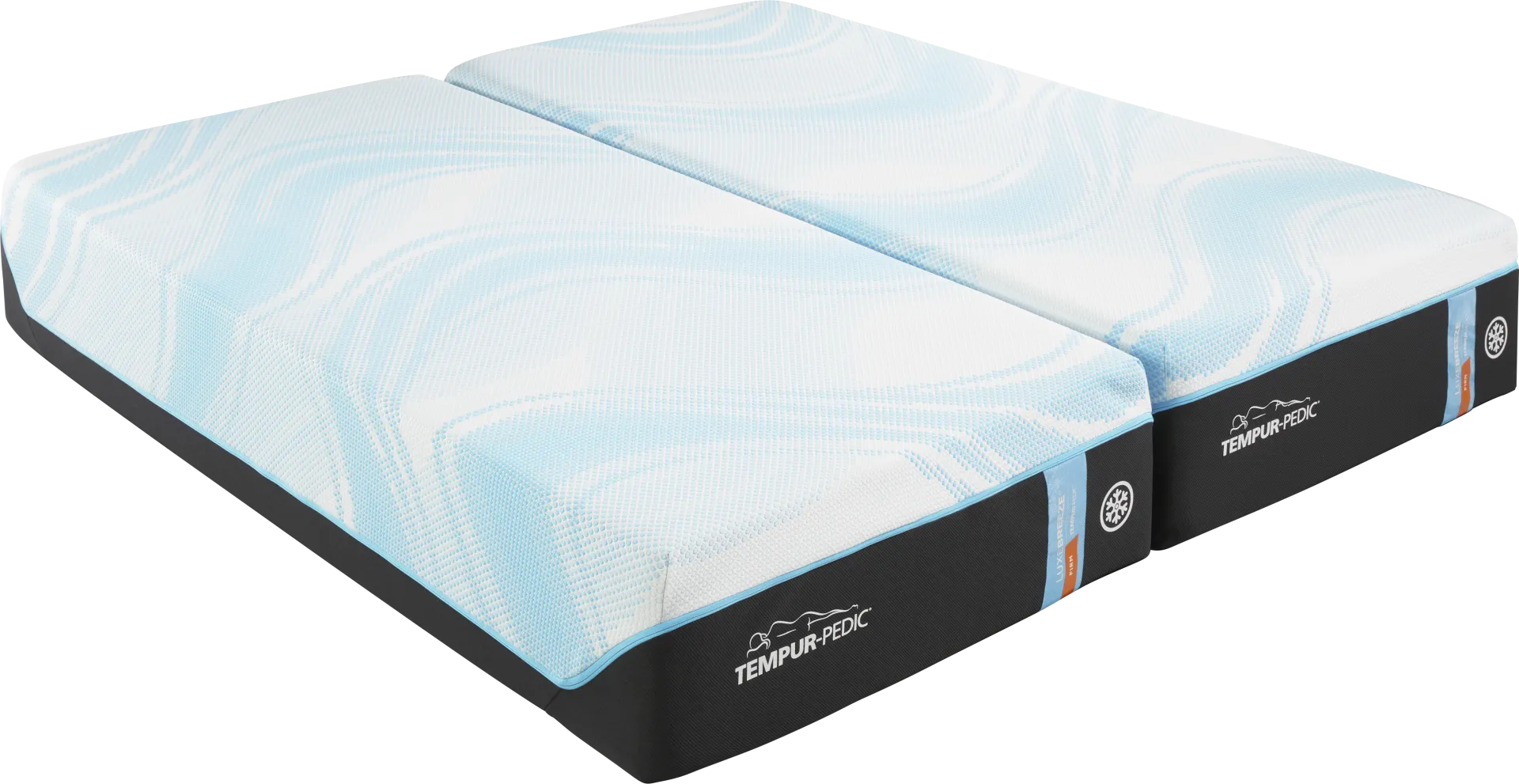 Tempur-Pedic LuxeBreeze Firm Split California King Mattress Pair - Image 1