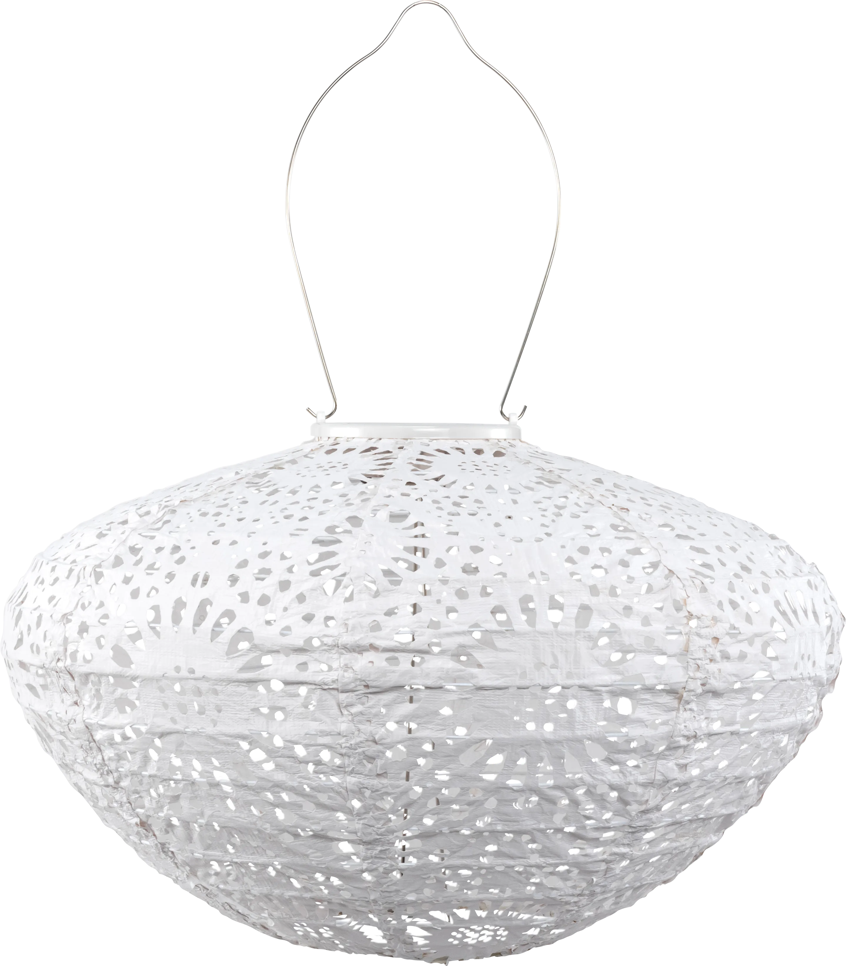 Jayla Reef Outdoor White Solar Lantern - Thumbnail - Image 1