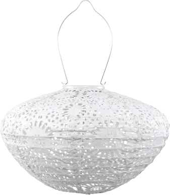 Jayla Reef Outdoor White Solar Lantern