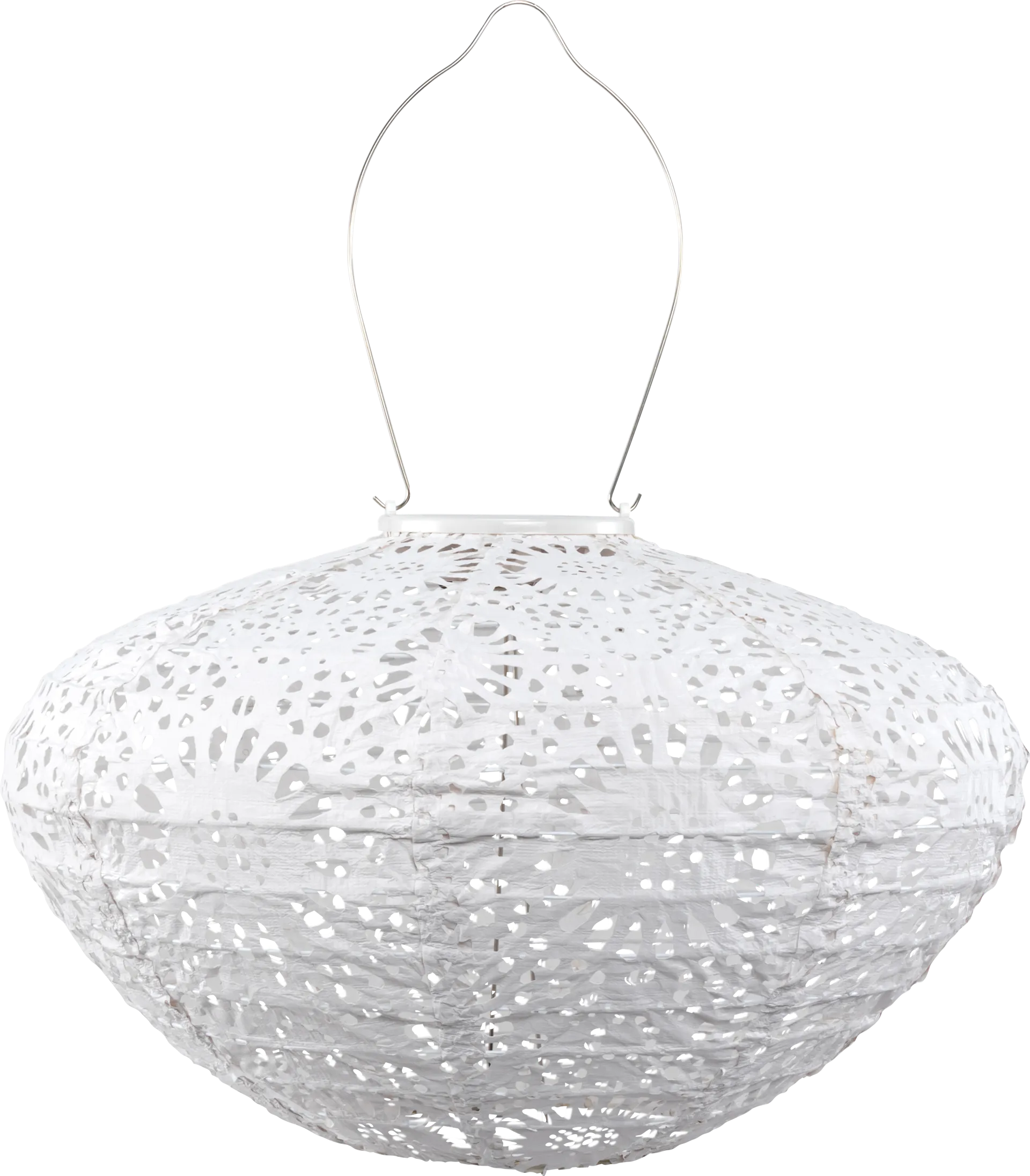 Jayla Reef Outdoor White Solar Lantern - Image 1