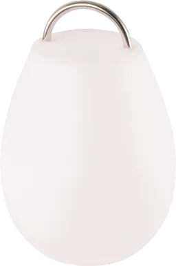 Pedro Cove Indoor/Outdoor White Rechargeable Lantern