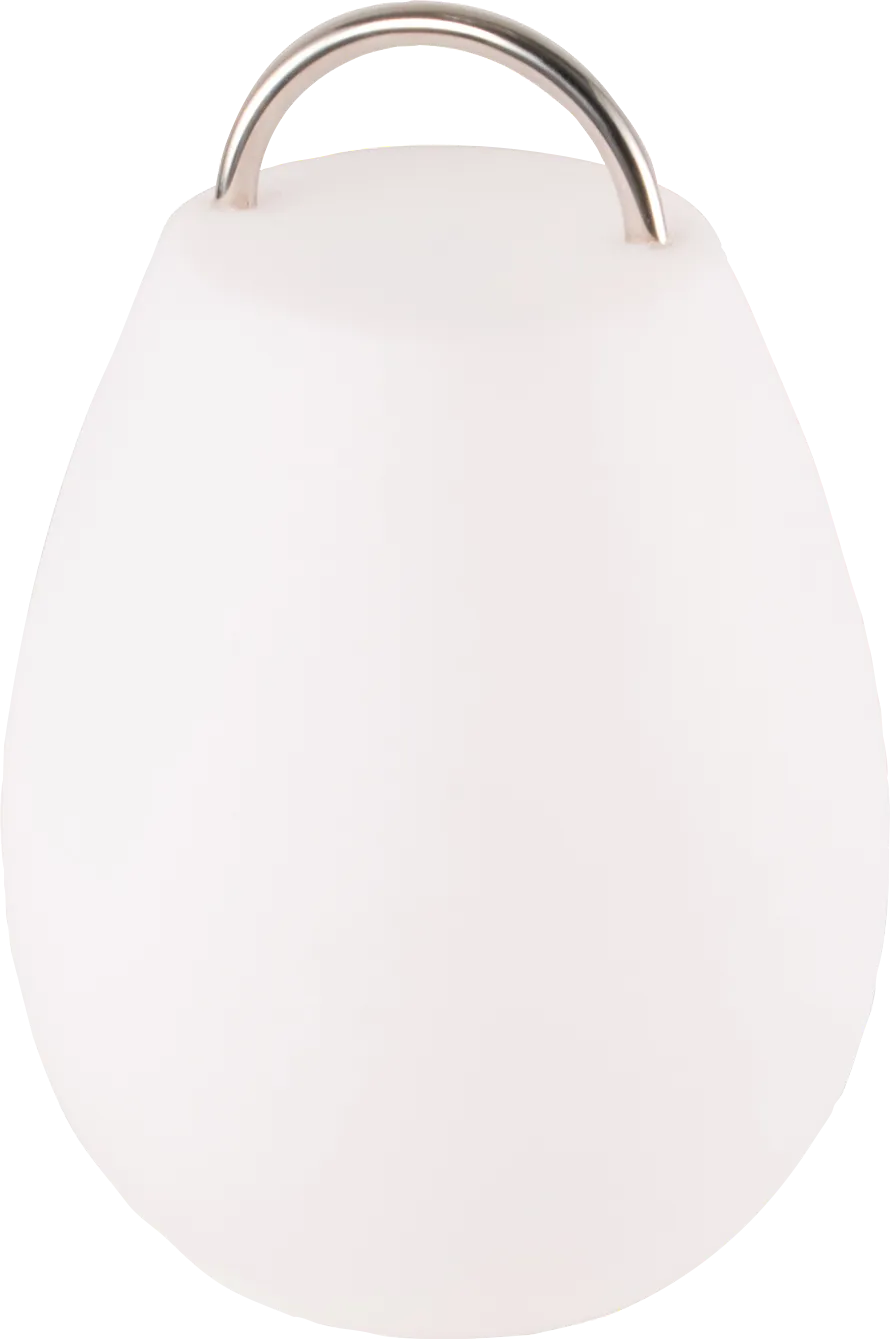 Pedro Cove Indoor/Outdoor White Rechargeable Lantern - Image 1