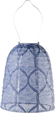 Grello Peak Outdoor Blue Solar Lantern