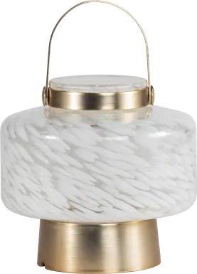 Smay Avenue Indoor/Outdoor White Rechargeable Lantern
