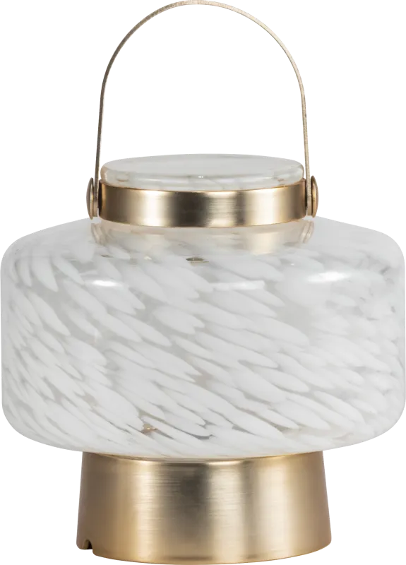 Smay Avenue Indoor/Outdoor White Rechargeable Lantern