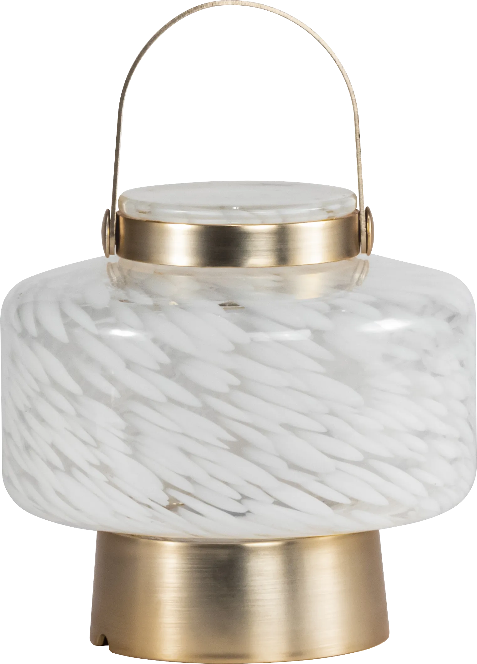 Smay Avenue Indoor/Outdoor White Rechargeable Lantern - Image 1