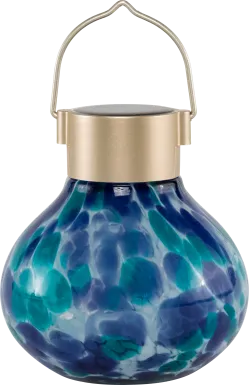Wigly Trail Outdoor Blue Solar Lantern
