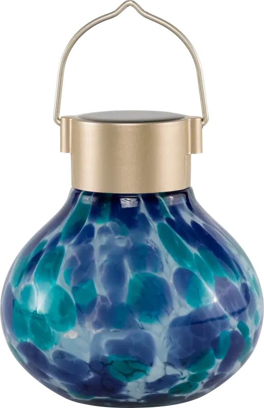 Wigly Trail Outdoor Blue Solar Lantern