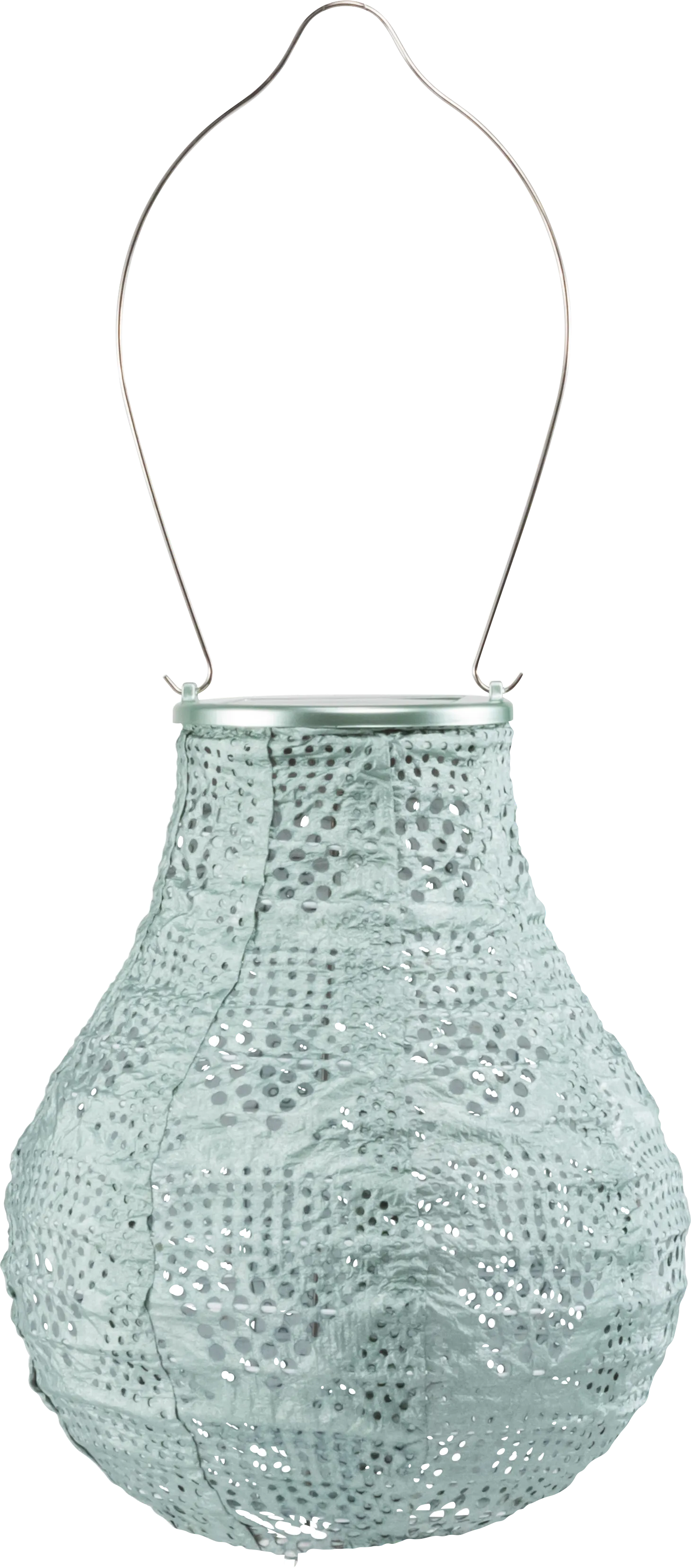 Cyra Creek Outdoor Sage Solar Lantern - Thumbnail - Image 1